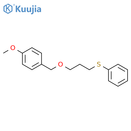 Benzene, 1-methoxy-4-[[3-(phenylthio)propoxy]methyl]- structure