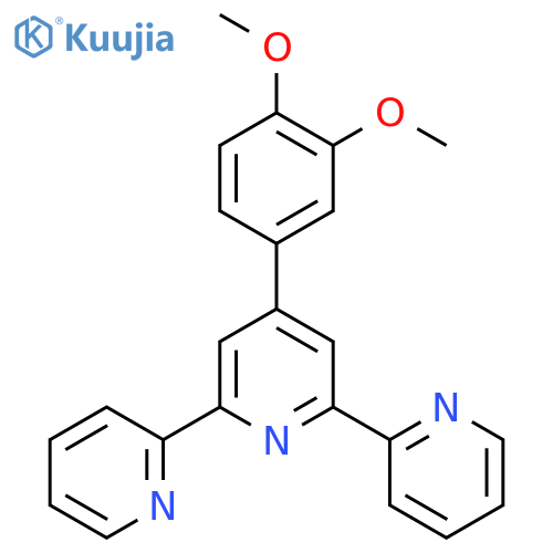 2,2':6',2''-Terpyridine, 4'-(3,4-dimethoxyphenyl)- structure