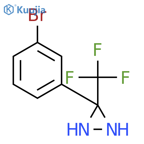 Diaziridine, 3-(3-bromophenyl)-3-(trifluoromethyl)- structure