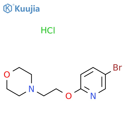 4-2-(5-Bromo-pyridin-2-yloxy)-ethyl-morpholine Hydrochloride structure