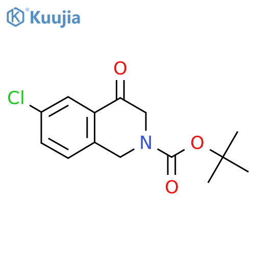 tert-Butyl 6-Chloro-4-oxo-3,4-dihydroisoquinoline-2(1H)-carboxylate structure