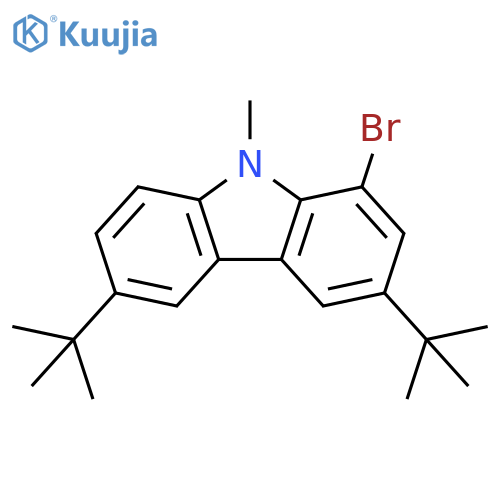 9H-Carbazole, 1-bromo-3,6-bis(1,1-dimethylethyl)-9-methyl- structure