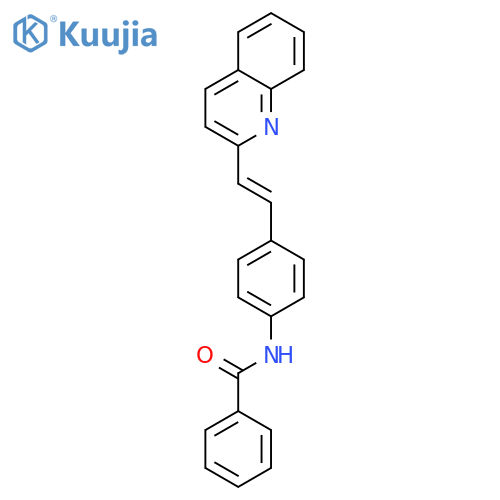 Benzamide, N-[4-[2-(2-quinolinyl)ethenyl]phenyl]- structure