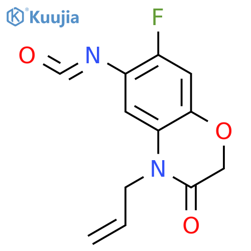 2H-1,4-Benzoxazin-3(4H)-one, 7-fluoro-6-isocyanato-4-(2-propenyl)- structure