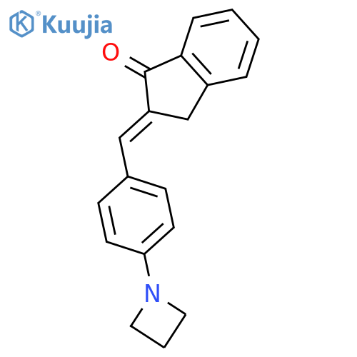 1H-Inden-1-one, 2-[[4-(1-azetidinyl)phenyl]methylene]-2,3-dihydro- structure