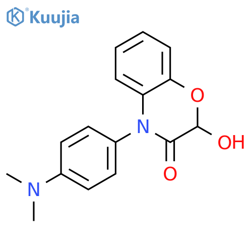 2H-1,4-BENZOXAZIN-3(4H)-ONE, 4-[4-(DIMETHYLAMINO)PHENYL]-2-HYDROXY- structure