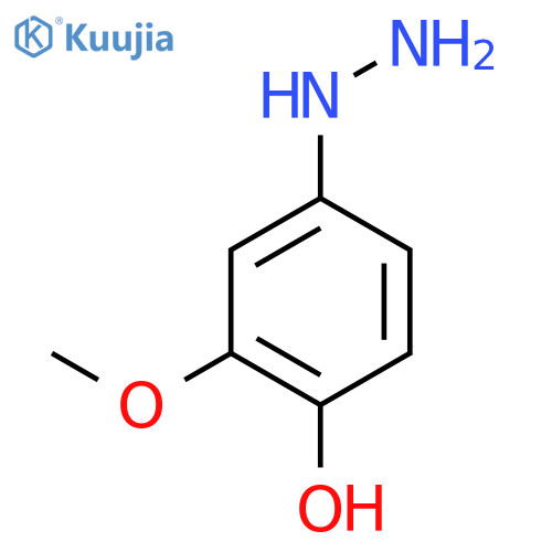 4-hydrazinyl-2-methoxyphenol structure
