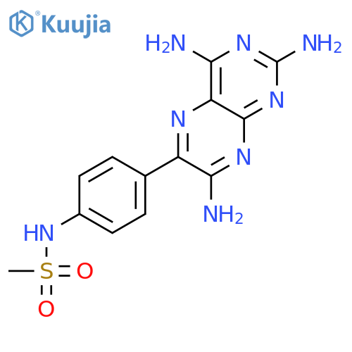 Methanesulfonamide,N-[4-(2,4,7-triamino-6-pteridinyl)phenyl]- structure