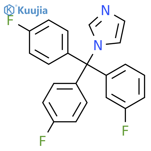 1H-Imidazole, 1-[(3-fluorophenyl)bis(4-fluorophenyl)methyl]- structure