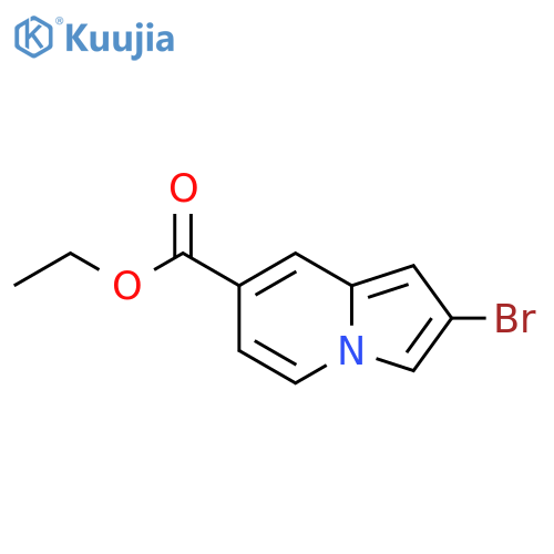 Ethyl 2-bromoindolizine-7-carboxylate structure