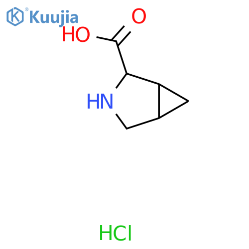 3-Azabicyclo[3.1.0]hexane-2-carboxylic acid hydrochloride structure