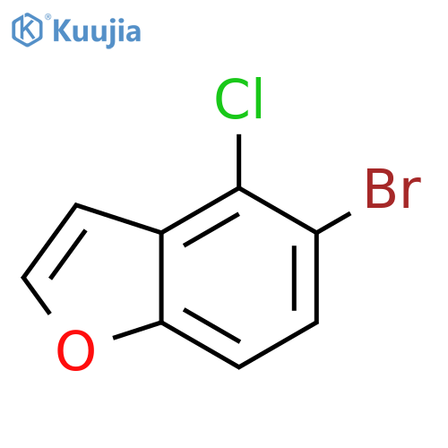 5-BROMO-4-CHLORO-1-BENZOFURAN structure