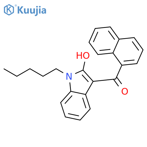 (2-hydroxy-1-pentyl-1h-indol-3-yl)(1-naphthyl)methanone structure
