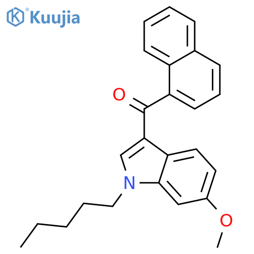 (6-methoxy-1-pentyl-1h-indol-3-yl)(1-naphthyl)methanone structure