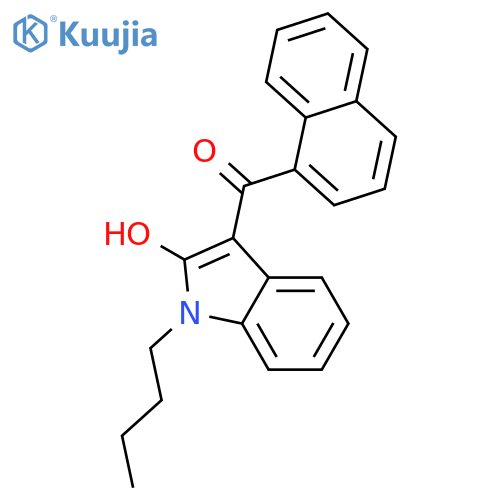 (1-butyl-2-hydroxy-1h-indol-3-yl)(1-naphthyl)methanone structure