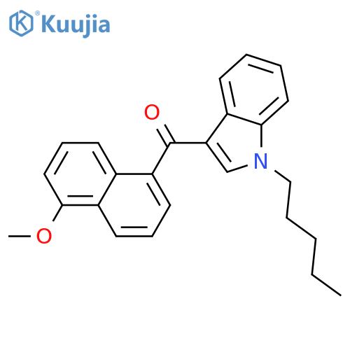 (5-methoxy-1-naphthyl)(1-pentyl-1h-indol-3-yl)methanone structure