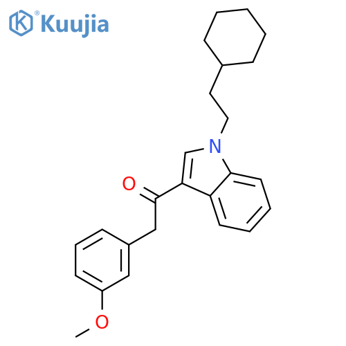 1-[1-(2-cyclohexylethyl)-1h-indol-3-yl]-2-(3-methoxyphenyl)ethano Ne structure