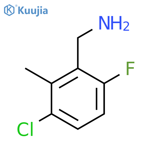 3-Chloro-6-fluoro-2-methylbenzylamine structure