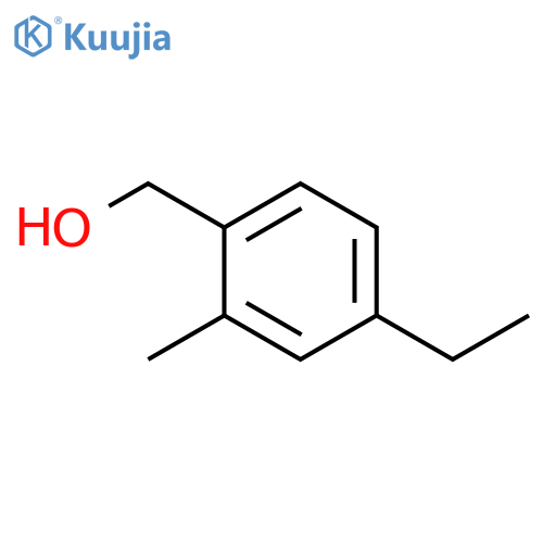 (4-ethyl-2-methylphenyl)methanol structure