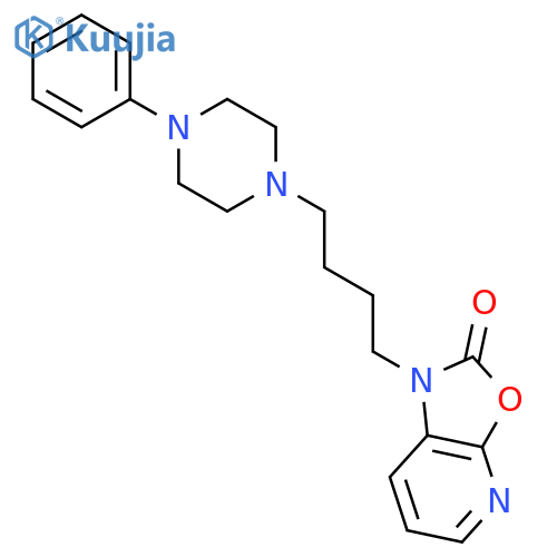 Oxazolo[5,4-b]pyridin-2(1H)-one,1-[4-(4-phenyl-1-piperazinyl)butyl]- structure