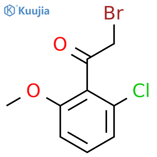 2-Bromo-1-(2-chloro-6-methoxyphenyl)ethanone structure