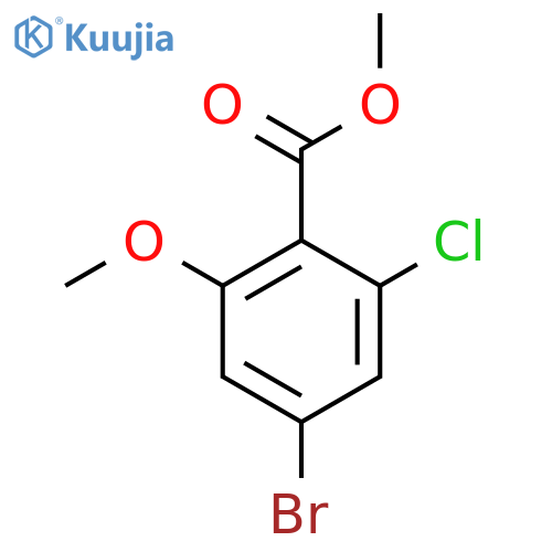 methyl 4-bromo-2-chloro-6-methoxybenzoate structure