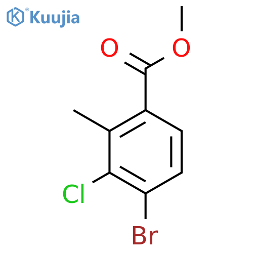 Methyl 4-bromo-3-chloro-2-methylbenzoate structure