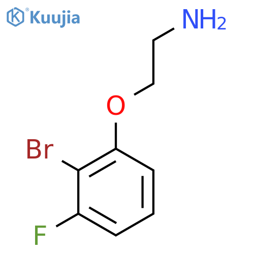 2-(2-bromo-3-fluorophenoxy)ethan-1-amine structure