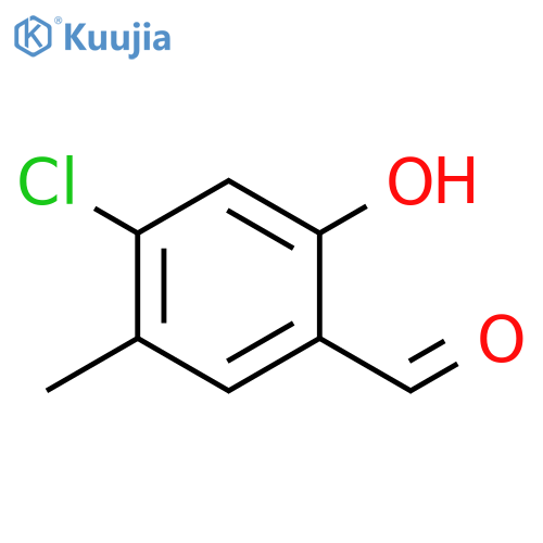 4-chloro-2-hydroxy-5-methylbenzaldehyde structure