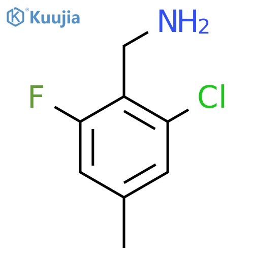 2-Chloro-6-fluoro-4-methylbenzylamine structure