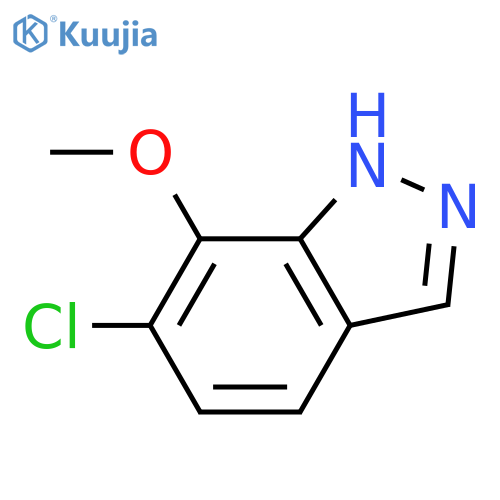 6-chloro-7-methoxy-1H-indazole structure