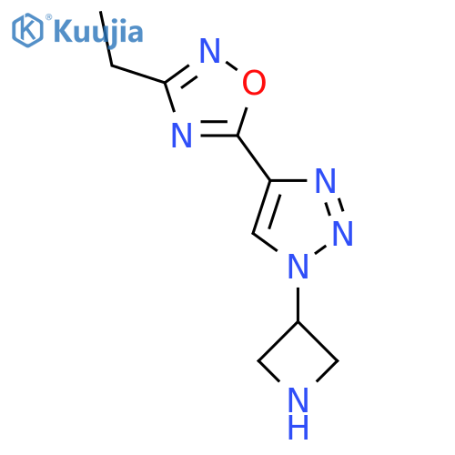 5-(1-(Azetidin-3-yl)-1H-1,2,3-triazol-4-yl)-3-ethyl-1,2,4-oxadiazole structure