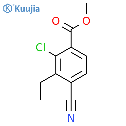 Methyl 2-chloro-4-cyano-3-ethylbenzoate structure