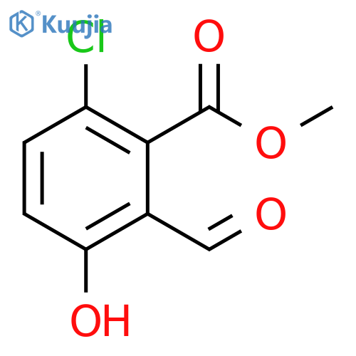 methyl 6-chloro-2-formyl-3-hydroxybenzoate structure