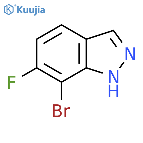 7-Bromo-6-fluoro-1H-indazole structure