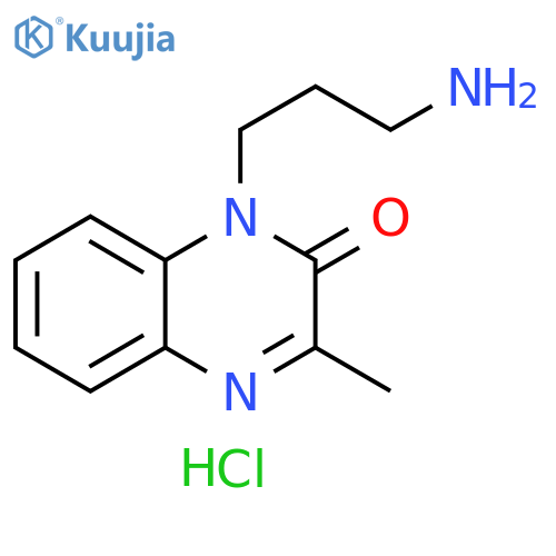 1-(3-aminopropyl)-3-methyl-1,2-dihydroquinoxalin-2-one dihydrochloride structure