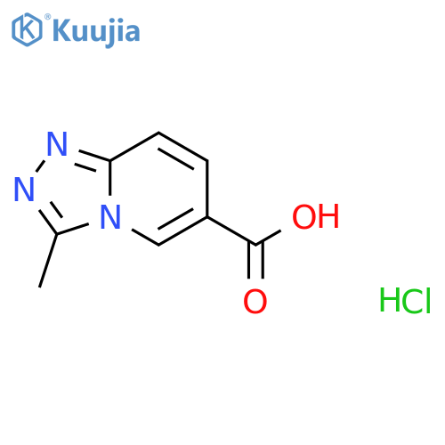 3-methyl-1,2,4triazolo4,3-apyridine-6-carboxylic acid hydrochloride structure