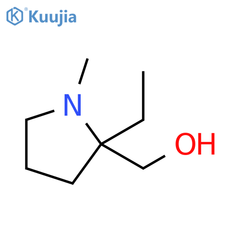 (2-ethyl-1-methylpyrrolidin-2-yl)methanol structure