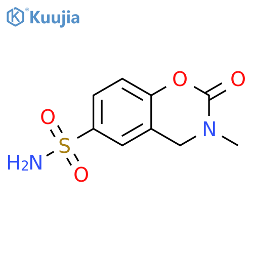3-methyl-2-oxo-3,4-dihydro-2H-1,3-benzoxazine-6-sulfonamide structure