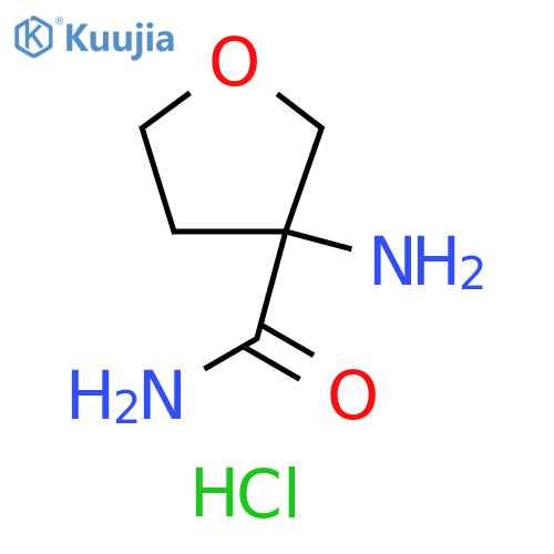 3-aminooxolane-3-carboxamide hydrochloride structure