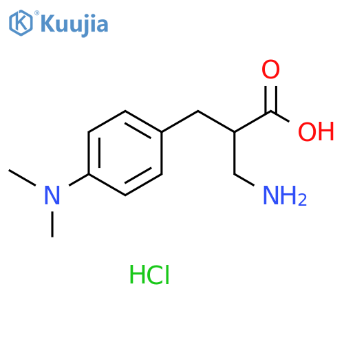 3-amino-2-{4-(dimethylamino)phenylmethyl}propanoic acid dihydrochloride structure