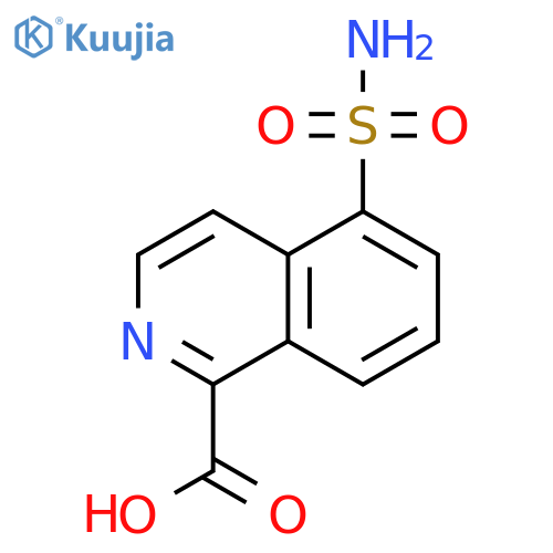5-sulfamoylisoquinoline-1-carboxylic acid structure