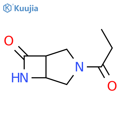3-propanoyl-3,6-diazabicyclo[3.2.0]heptan-7-one structure