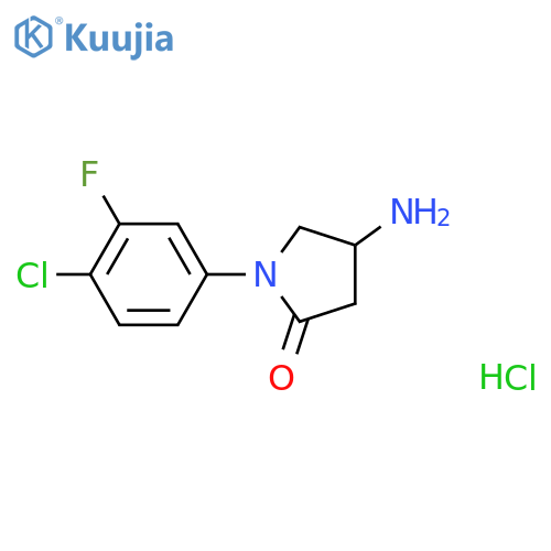 4-Amino-1-(4-chloro-3-fluorophenyl)pyrrolidin-2-one hydrochloride structure