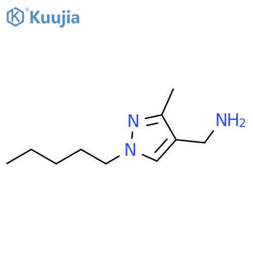 (3-methyl-1-pentyl-1H-pyrazol-4-yl)methanamine structure
