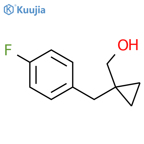 {1-(4-fluorophenyl)methylcyclopropyl}methanol structure