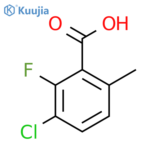 3-Chloro-2-fluoro-6-methylbenzoic acid structure