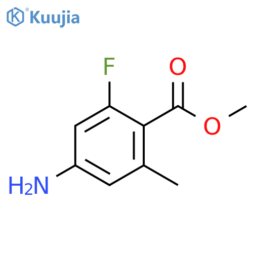Benzoic acid, 4-amino-2-fluoro-6-methyl-, methyl ester structure
