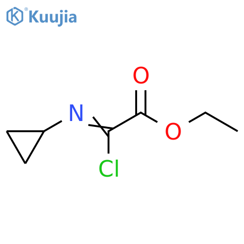 ethyl 2-chloro-2-(cyclopropylimino)acetate structure