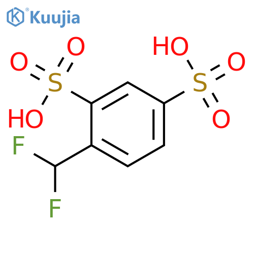 1,3-Benzenedisulfonic acid, 4-(difluoromethyl)- structure